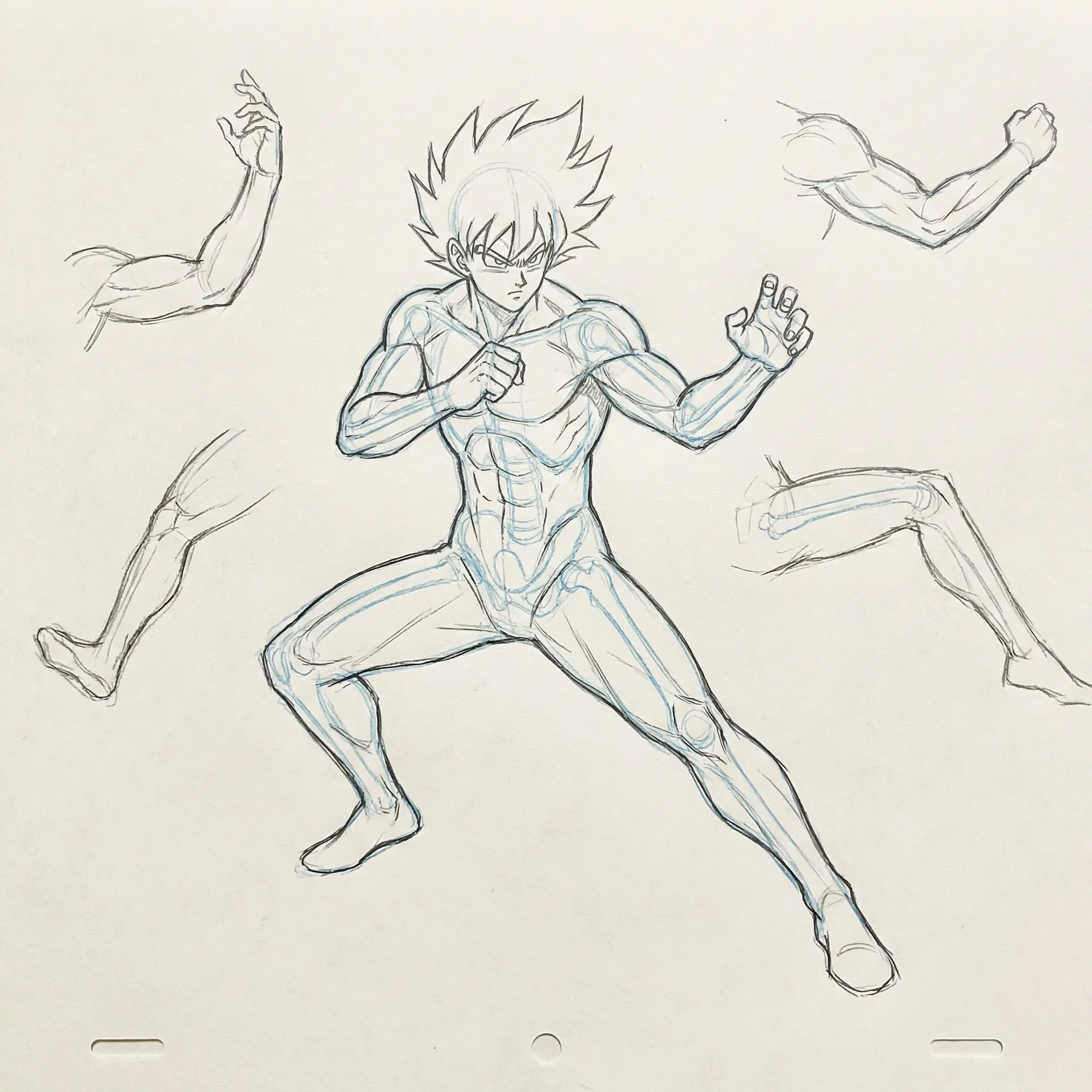 原画设定稿 - 男性角色战斗姿态 里番 原画